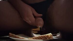 Food Play Cum Eating Instructions Cumshot