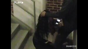 Hidden parking garage blowjob