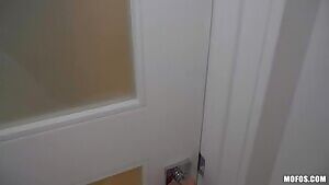 & Ella Nova - Caught playing with each other, offering a double blowjob