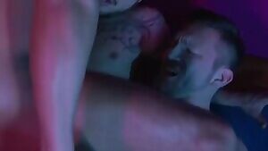 Two holes pumped full of cum