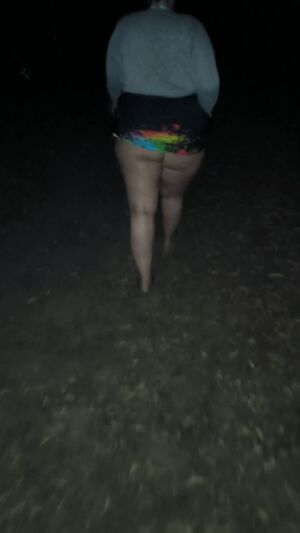 BBW Thong Amateur Big Ass Outdoor