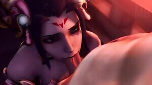 Zhuque Mercy blowjob