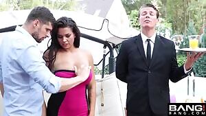 Big tits demand two dicks to please