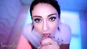 She can't wait for the sticky load in her mouth