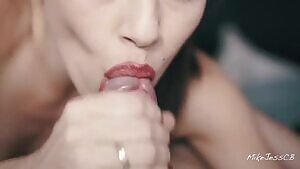 amateur pleasing his dick and playing with his cum