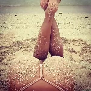 Sandy legs and booty