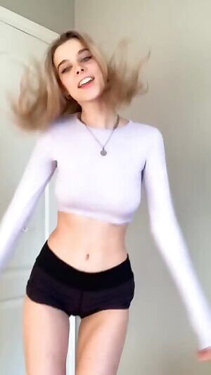 Fuck. This hs tiktok teen is going to make me bust.