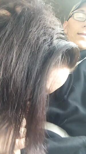 We had to pull over because i couldn’t wait to suck his cock