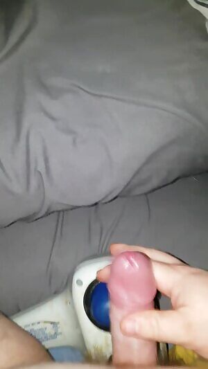 Shooting my huge load with my massager any ladies here love cum? Message me ;)