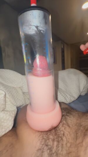 Amateur Cut Cock Daddy Gooning Penis Pump