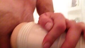 filling my fleshlight full of cum