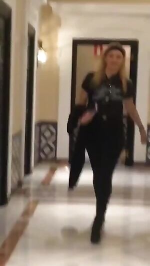 Sophie Turner wants you to take her ass right there in the hallway