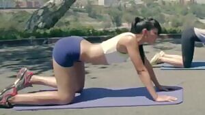 The one and only time geo actually bends over