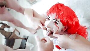 Killer clown taking it