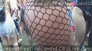 Hot girls in a festival