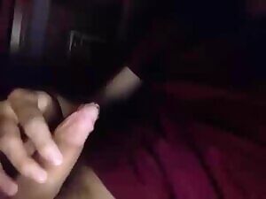 On my shirt, lying in bed.