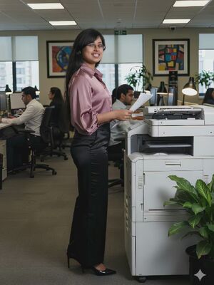 Silk and Satin Ai Generated Coworker