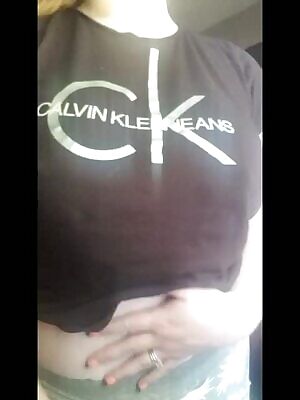 Sweaty after yard work Boob Drop