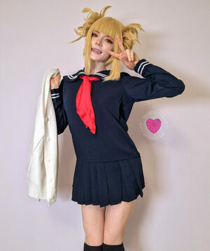 Women in Uniform Blonde Clothed Cosplay