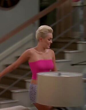 Bouncing Miley Cyrus plot on Two and a Half Men