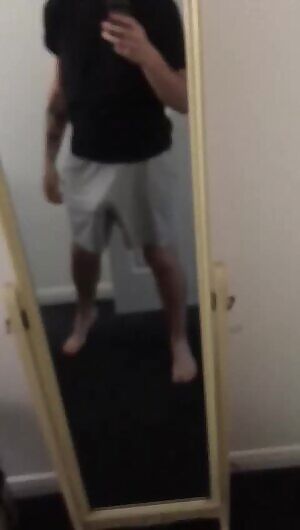 Morning wood is hard to hide...