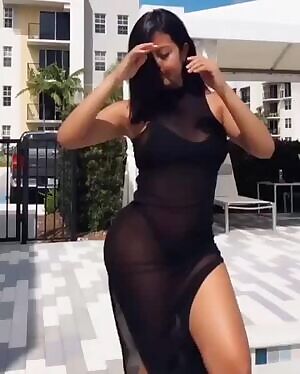 Nicole Borda Sea through dress