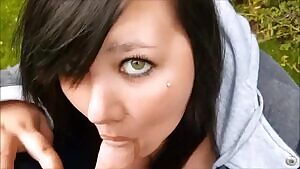 Hot Amateur Teen Sucks Dick Outside Like A Pro For A Big Hot Load
