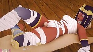 Menat thighjob,
