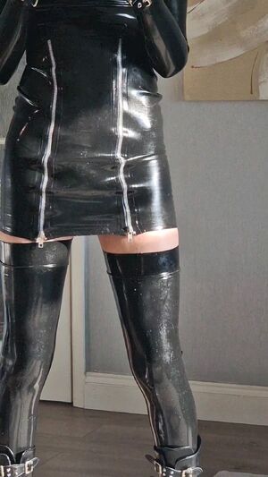 Shiny Clothes Latex Rubber Stockings