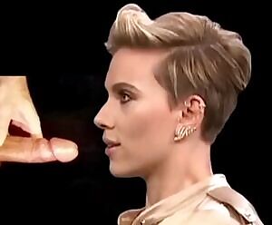 Couldn’t hold back when I saw this fake of ScarJo getting cummed on