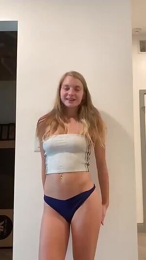 Blonde with a nice tight ass