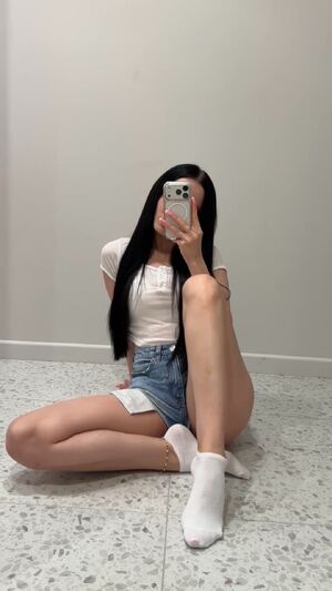 Feet & Cock Ankle Socks Brunette