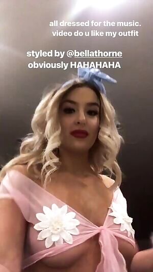 Tana Mongeau underboob