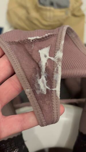 XTREME GUSSETS Creampie Creamy Thong Underwear