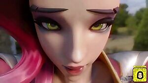 Sombra Getting It Standing Up