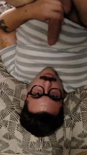 Self Sucking / Licking Autofellatio Big Dick