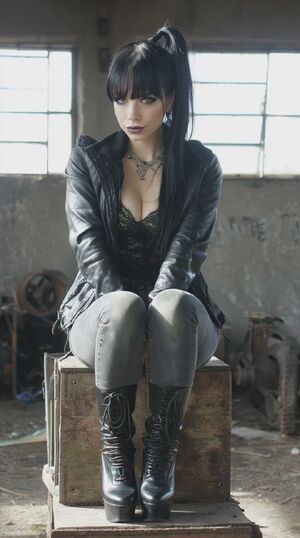 Love not Warcraft Boobs Cleavage Goth