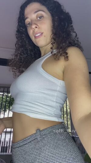 Belly Play Braless Brat Brunette Natural Tits