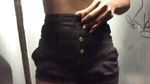 Drunkenly peeing in the bathroom at a bar