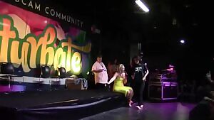 Striping and twerking while Alexis Texas is watching