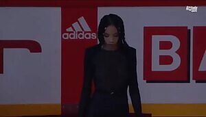 It doesn't necessarily follow the rules, but I feel like we can all agree that this national anthem singer belongs here