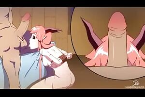 LITTLE MONSTER GIRLS ENGULFING BIG MONSTER DICK