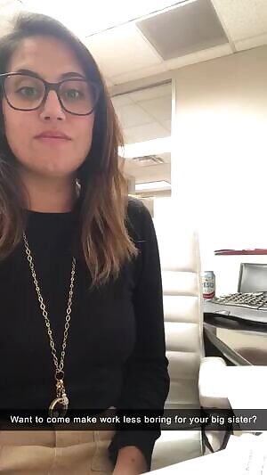 visiting your big sister at her job has become a regular thing now!