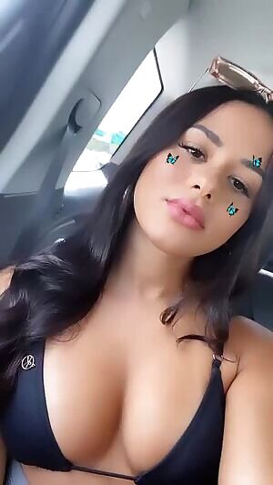 Showing some cleavage