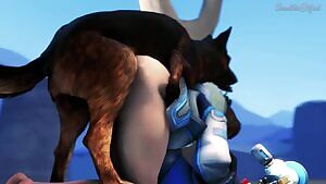 Mei find another way to stay warm