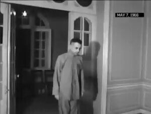 POW Jeremiah Denton blinks in morse code t-o-r-t-u-r-e during a forced interview