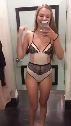 In the dressing room