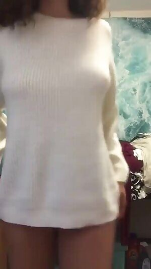 Imagine cuddling this girl in a cozy house