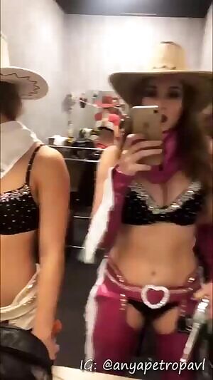 Apparently her grandmother is in the other girl's panties??