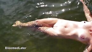 Summer Sometimes Swelters so Swim Sans Suit!